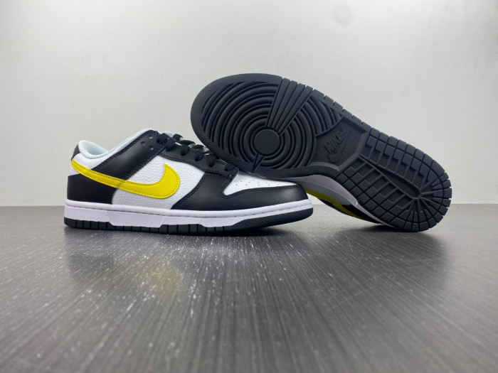 nike dunk low “black/yellow” fq2431-001