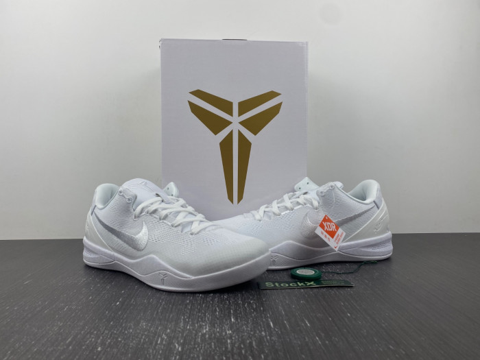 nike kobe 8 protro “triple white” fj9364-100