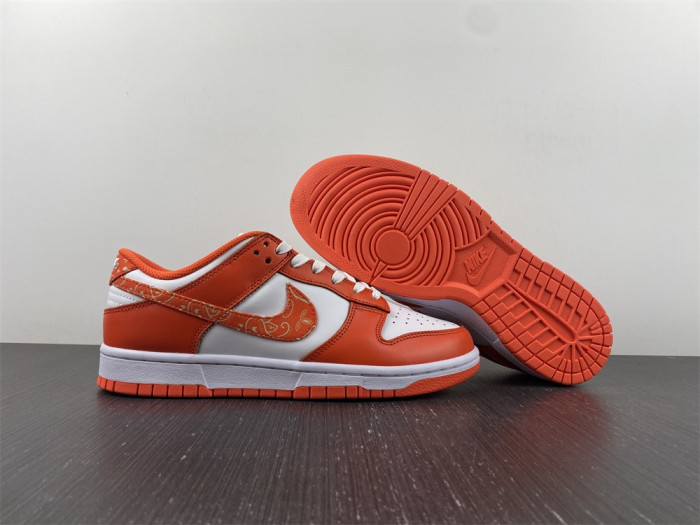 nike dunk low “orange paisley” dh4401-103