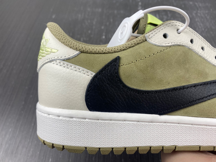 air jordan 1 retro low golf travis scott neutral olive fz3124-200