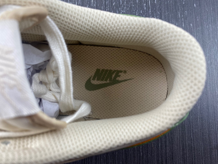 nike dunk low pale ivory oil green fq6869-131