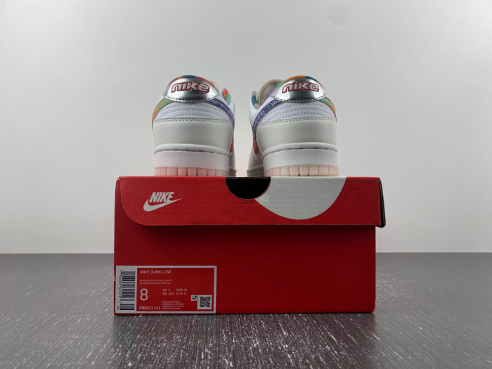 nike dunk low white multi-color paisley fn8913-141