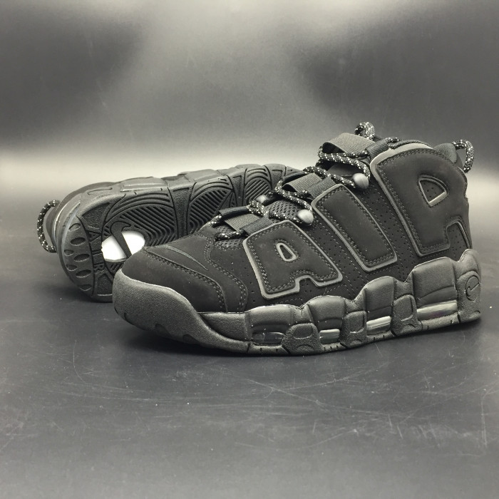 nike air more uptempo triple black 414962-004