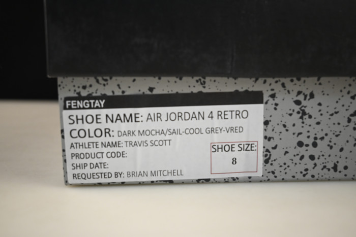 travis scott x air jordan 4 retro brown aj4-0610