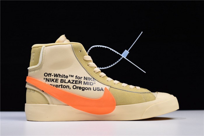 ow nike blazer studio mid pale vanilla aa3832-700