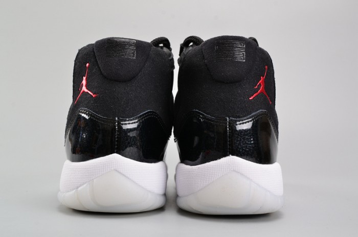 air jordan 11 retro bg (gs) "72-10" black womens 378038-002