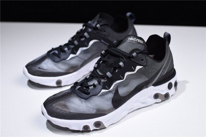nike react element 87 black white aq1090-001