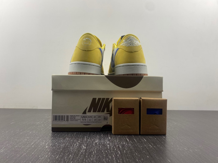 travis scott x air jordan 1 low og “canary” dz4137-700