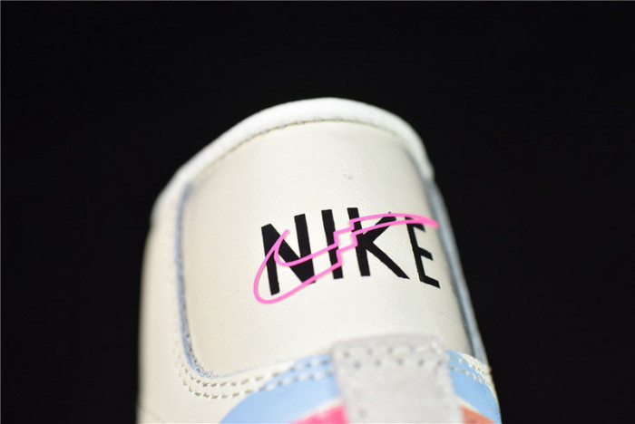 nike blazer mid “shanghai” beige/pink-orange dc0707-164