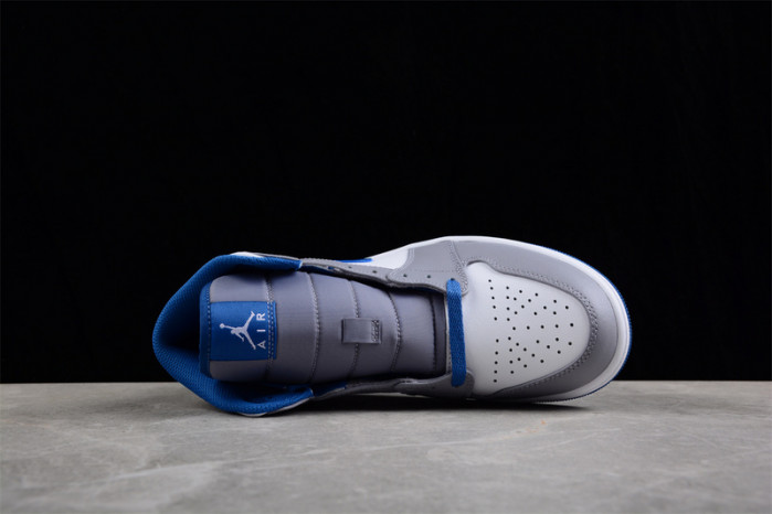 jordan 1 mid true blue cement (gs) dq8423-014