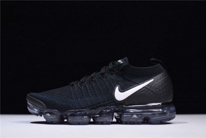 nike air vapormax flyknit 2.0 running sneakers black/grey 942842-001