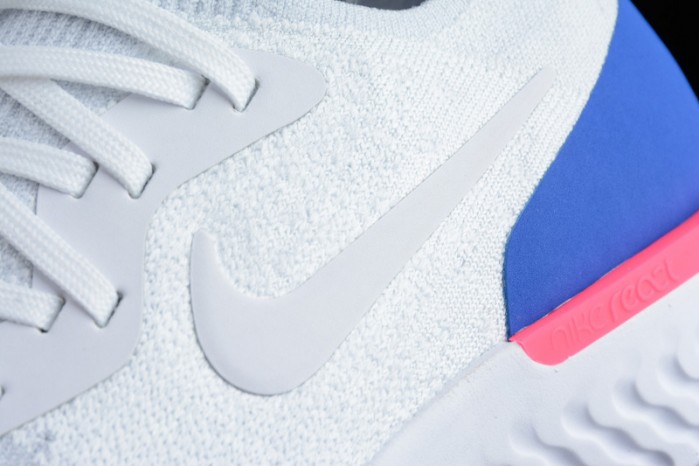 nike epic react flyknit white aq0067-101