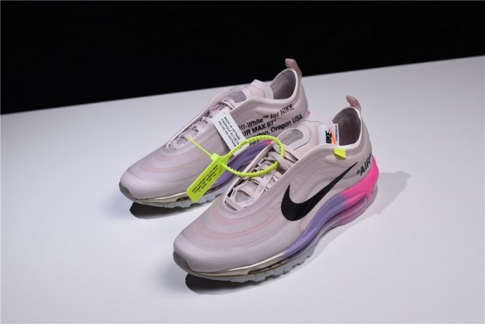 ow nike air max 97 rose aj4585-600