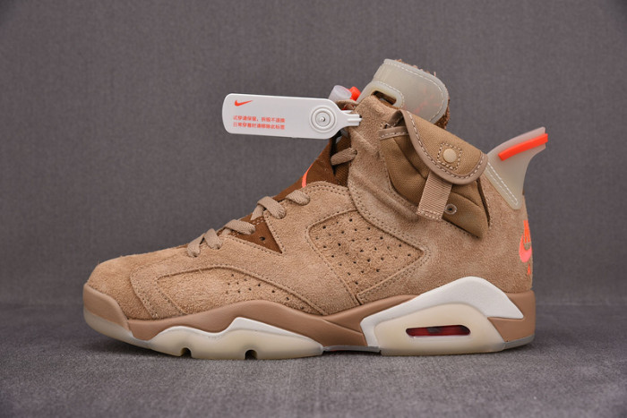travis scott x air jordan 6 “british khaki ” dh0690-200