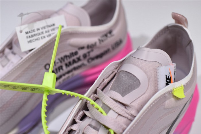 ow nike air max 97 rose aj4585-600