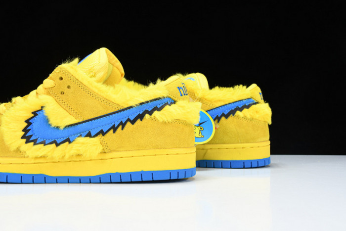 grateful dead x nike sb dunk low“ yellow bear” cj5378-700