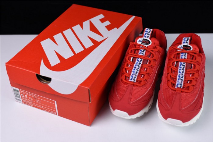 nike air max 95 tt "pull tab" gym red/ sail-gym-blue aj1844-600