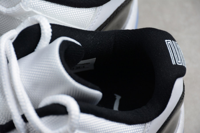 air jordan 11 retro low "concord" black/ white mens 528895-153