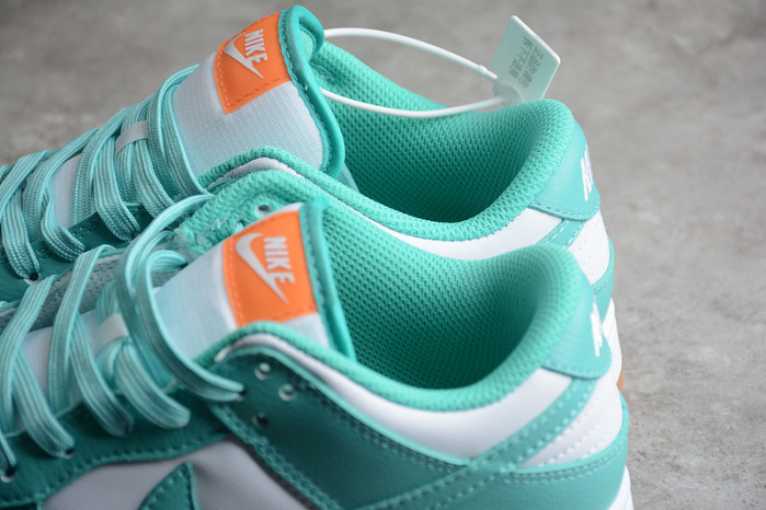 nike dunk low turquoise green orange dv2190-100