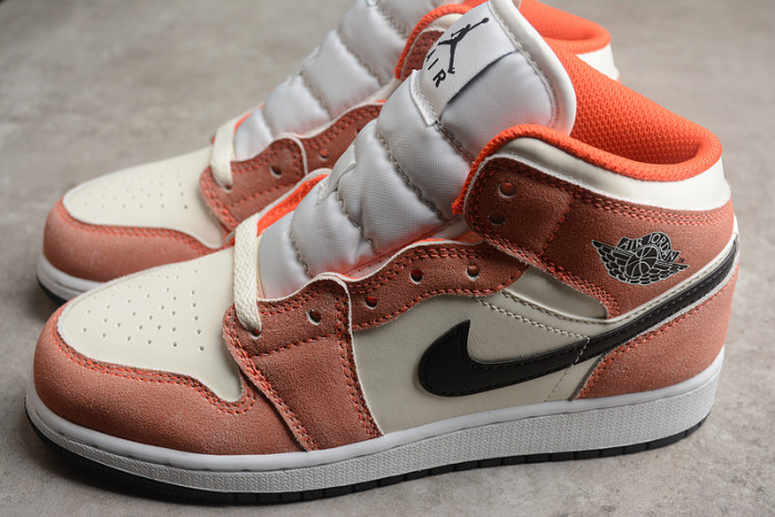 jordan 1 mid se orange suede dv1336-800