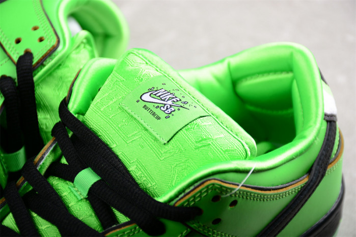 the powerpuff girls x nike sb dunk low “buttercup” fz8319-300
