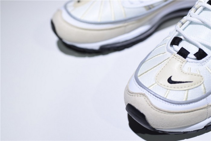 nike air max 98 “fossil” white/black-fossil-reflect silver ah6799-102