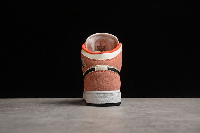 jordan 1 mid se orange suede dv1336-800