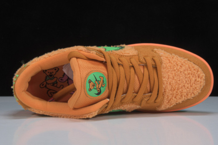 grateful dead x nike sb dunk low“ orange bear” cj5378 800
