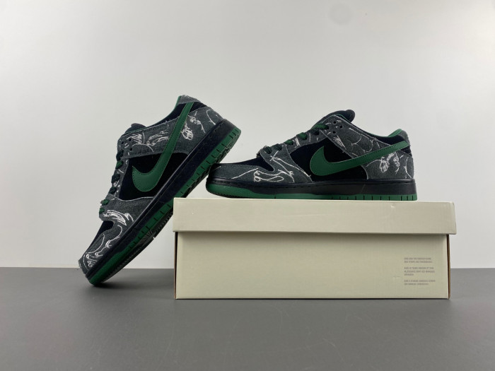 there skateboards x nike sb dunk low hf7743-001