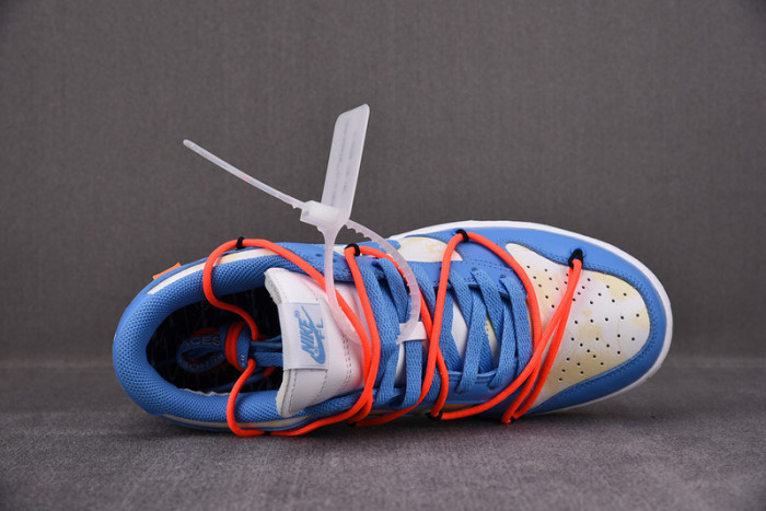 off-w x nike dunk low white blue ct0856-403