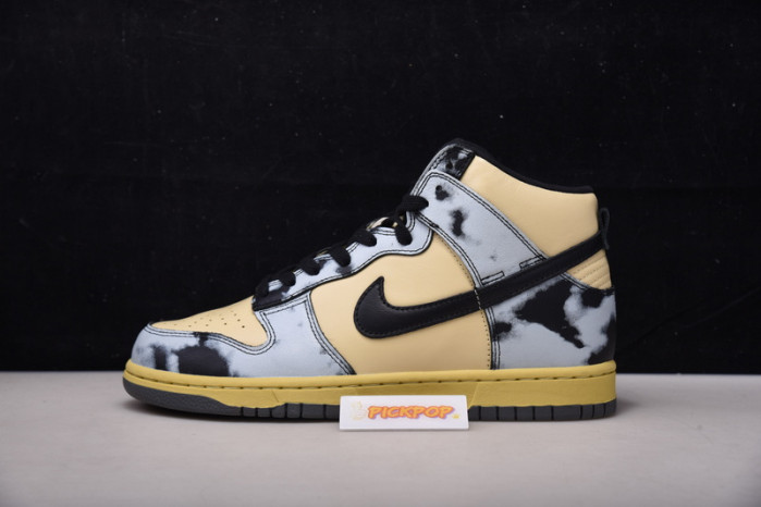 nike dunk high 1985 black acid wash