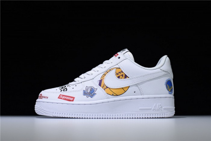 nike air force 1 mid ''07 x S*p*e nba white aq8017-101