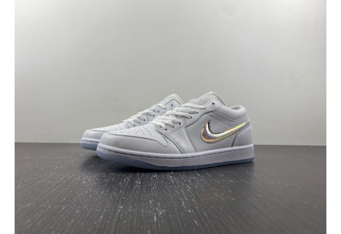 Air Jordan 1 Low GS “Glitter Swoosh” FQ9112-100