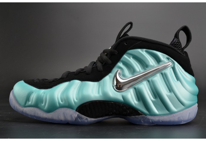 Nike Air Foamposite Pro “Island Green” Metallic Platinum mens 624041-303