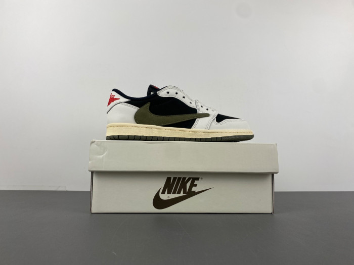 TRAVIS SCOTT X AIR JORDAN 1 LOW Olive KIDS DZ5909 106