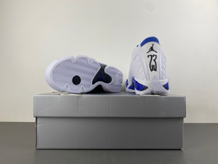 Air Jordan 14 Retro White Hyper Royal 487471-104