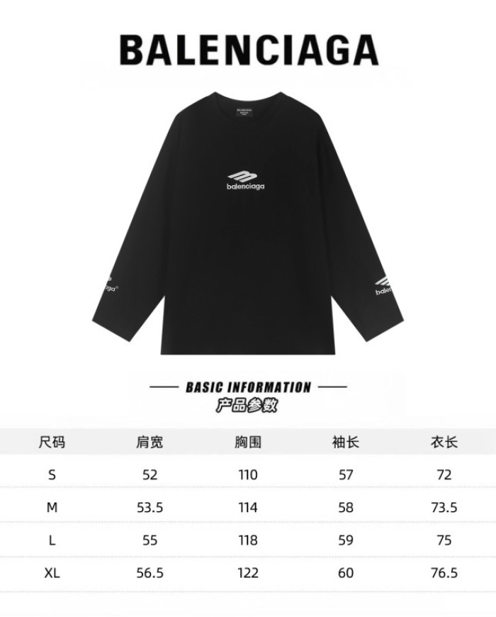Balenciag* LONG SLEEVES Bh044